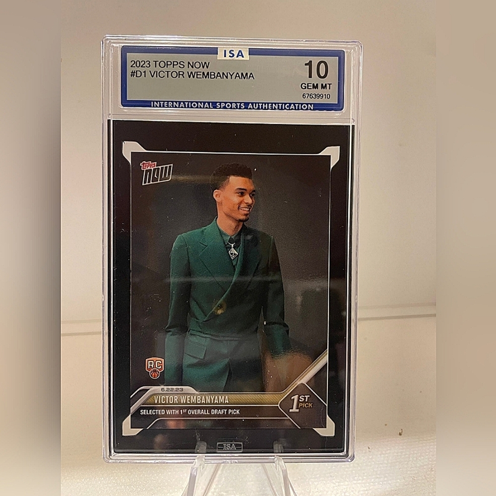 Victor Wembanyama 2023 Topps Now Rookie Card ISA-10 Gem Mint!!